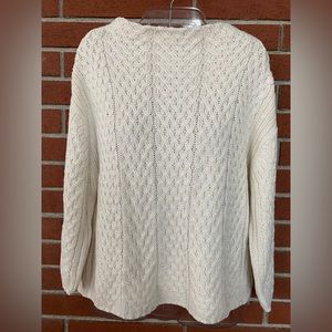 Zara Cream Cable Knit Sweater